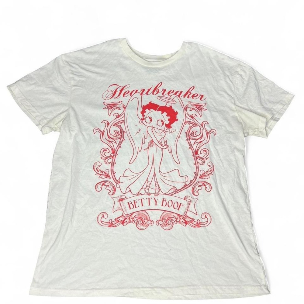 Betty Boop White‎ Graphic T-shirt